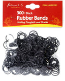 300pcs Rubber Bands - Black