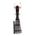 8 Row Vented Detangling Brush - Black