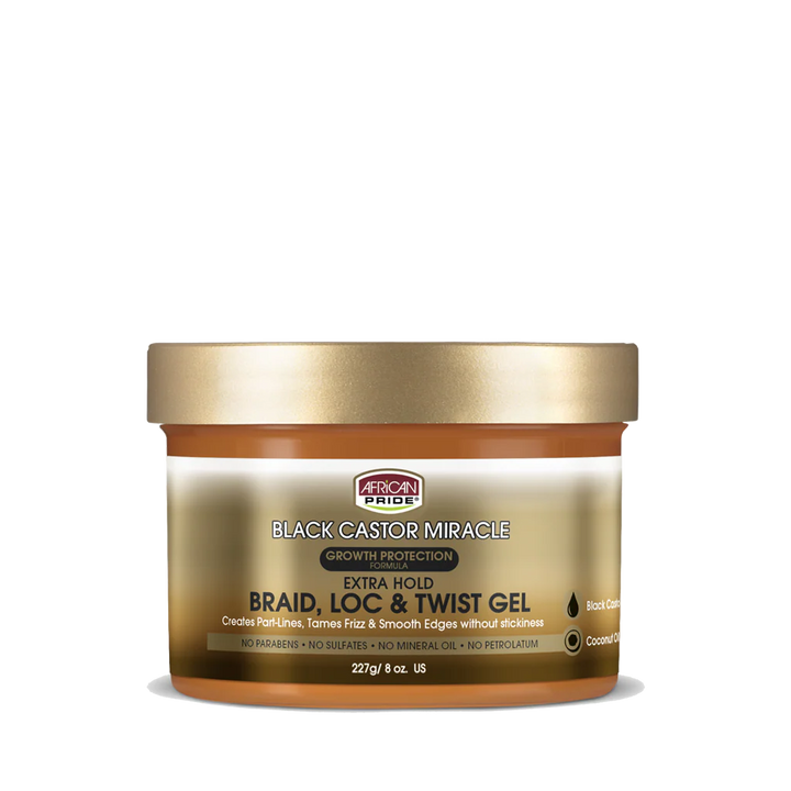 Black Castor Miracle Braid Loc & Twist Gel