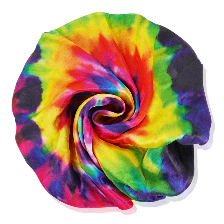 Silky Satin Tie Dye Bonnet [Extra Large]