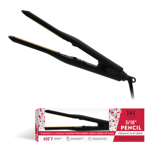 Hot &amp; Hotter - Ceramic Pencil Flat Iron 3/10"