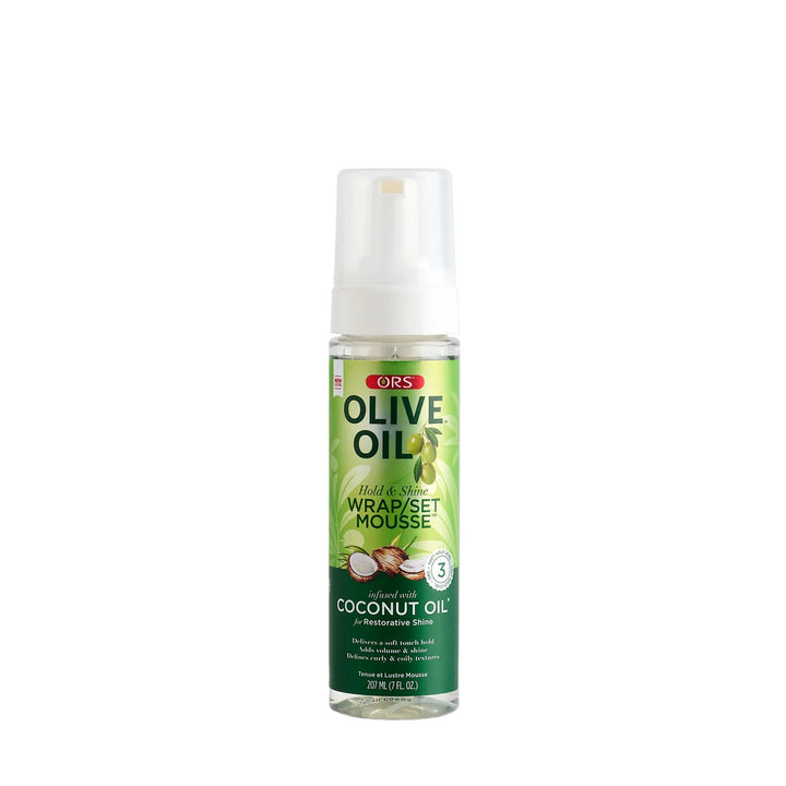 Olive Oil Hold & Shine Wrap Set Mousse