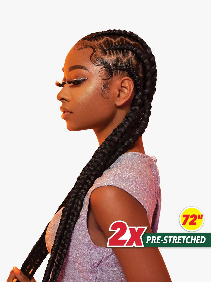 2x Pre-Stretched Braids 72"