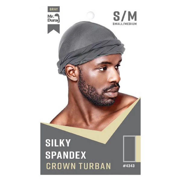 Mr. Durag Silky Spandex Crown Turban (L/XL)