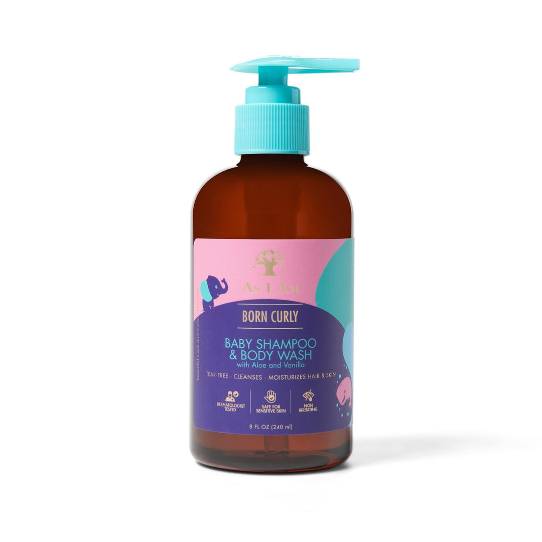 Born Curly Baby Shampoo &amp; Body Wash 8oz