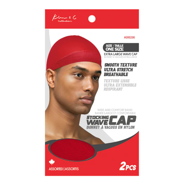 Stocking Wave Cap 2pcs - Assorted