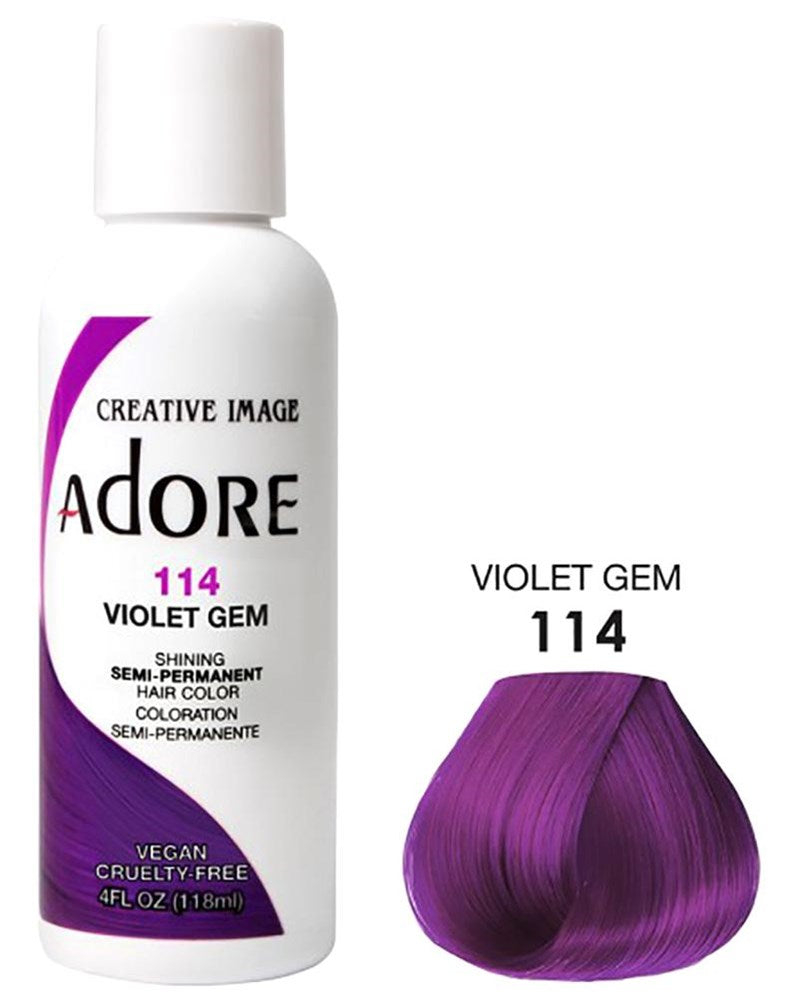 Semi Permanent Hair Color - 114 Violet Gem