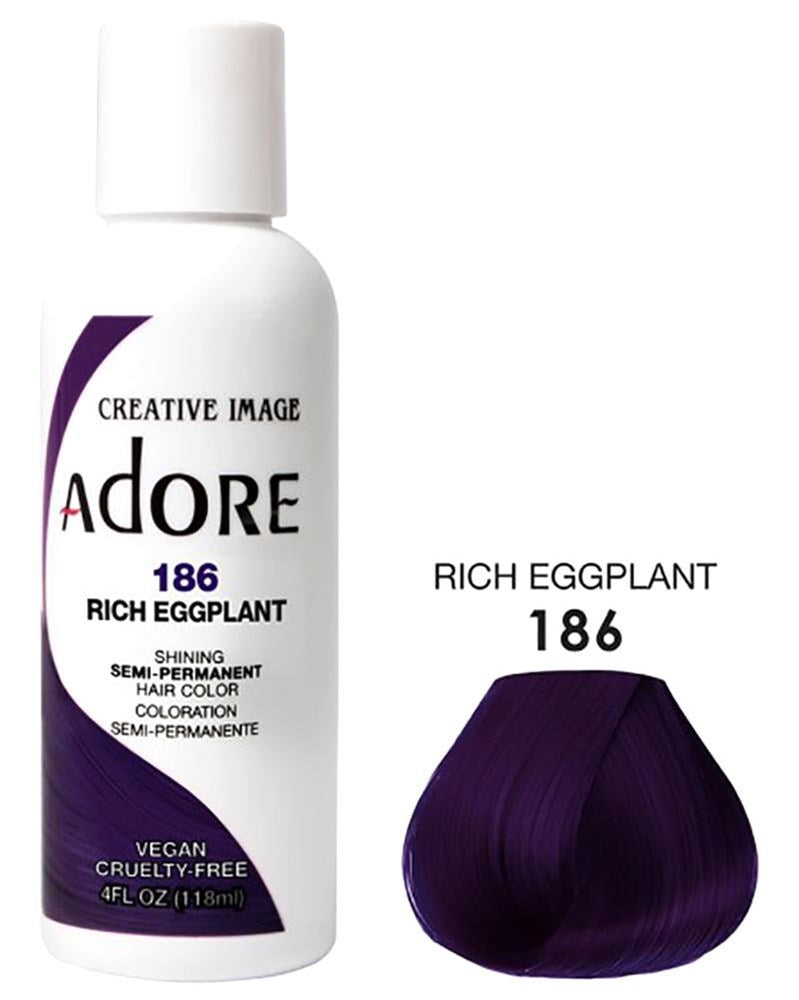 Semi Permanent Hair Color - 186 Rich Eggplant