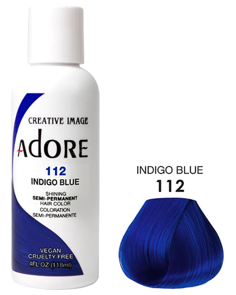 Semi Permanent Hair Color - 112 Indigo Blue