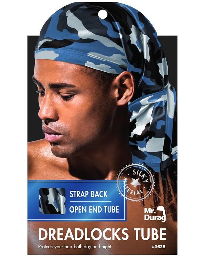 Mr. Durag Dreadlocks Tube with Strap - Camo Assorted