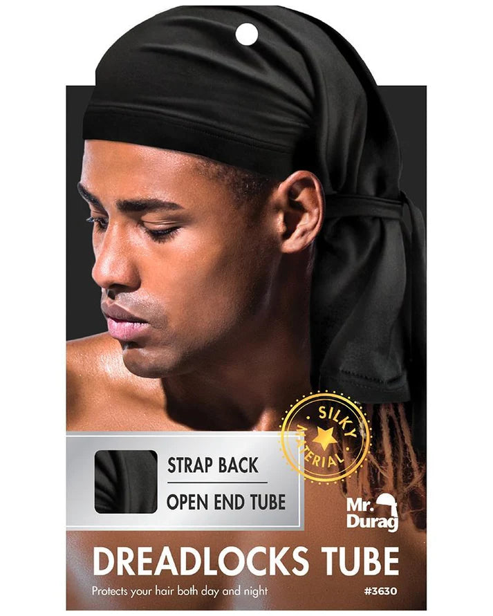 Mr. Durag Dreadlocks Tube with Strap - Black