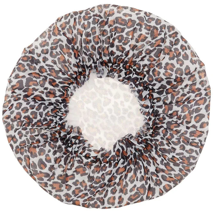 Double Lined X-Large Sleeping Cap - Leopard