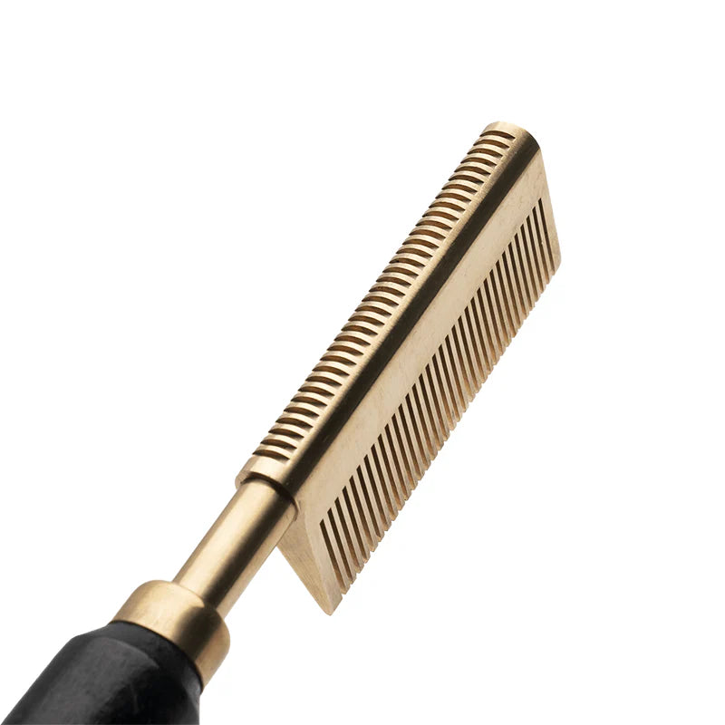 Hot & Hotter Electric Straightening Comb - Medium Double Sided Teeth