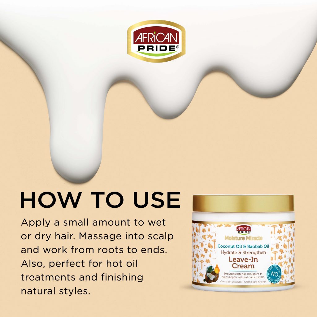 Moisture Miracle Coconut & Baobab Oil Leave-In Cream