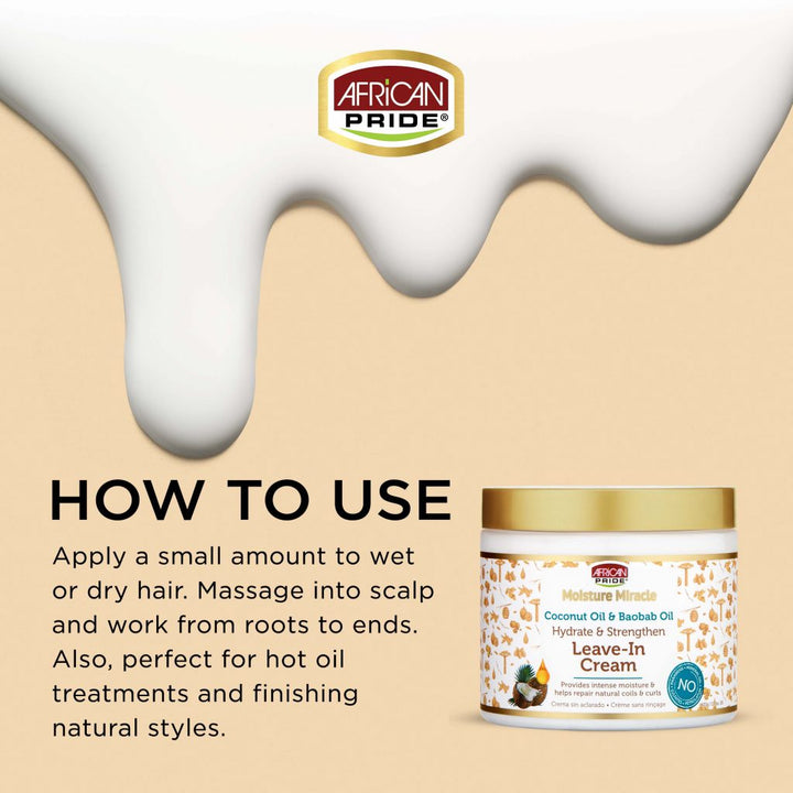Moisture Miracle Coconut & Baobab Oil Leave-In Cream