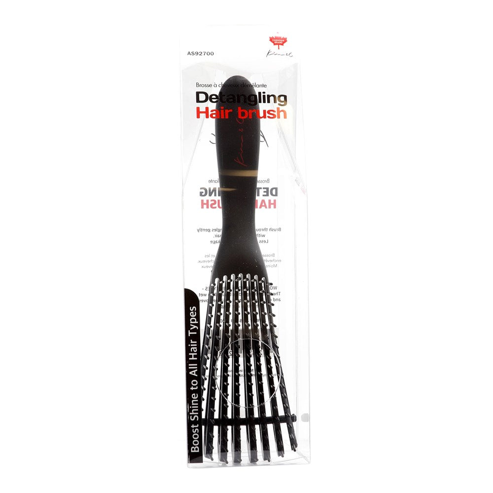 8 Row Vented Detangling Brush⁠ - Black