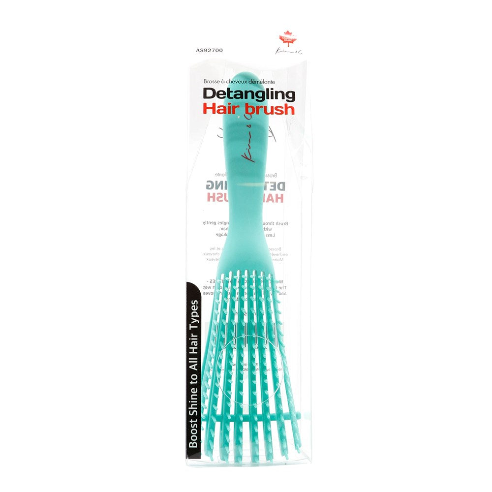 8 Row Vented Detangling Brush⁠ - Mint