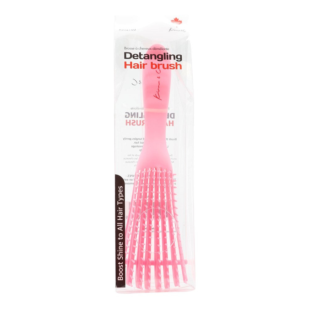 8 Row Vented Detangling Brush⁠ - Pink