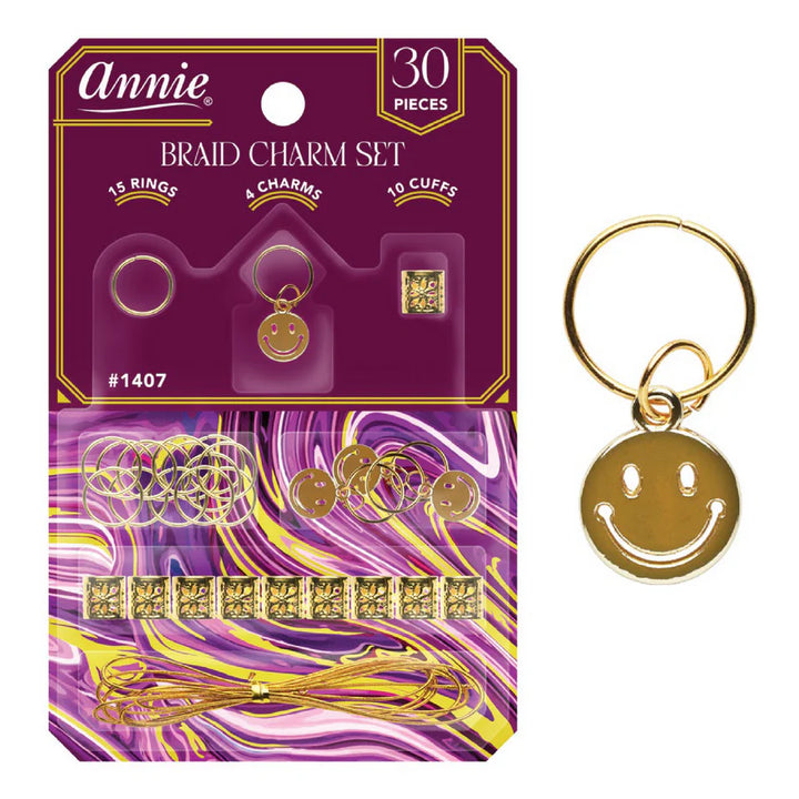 Braid Charm Set⁠ - Smiley Face