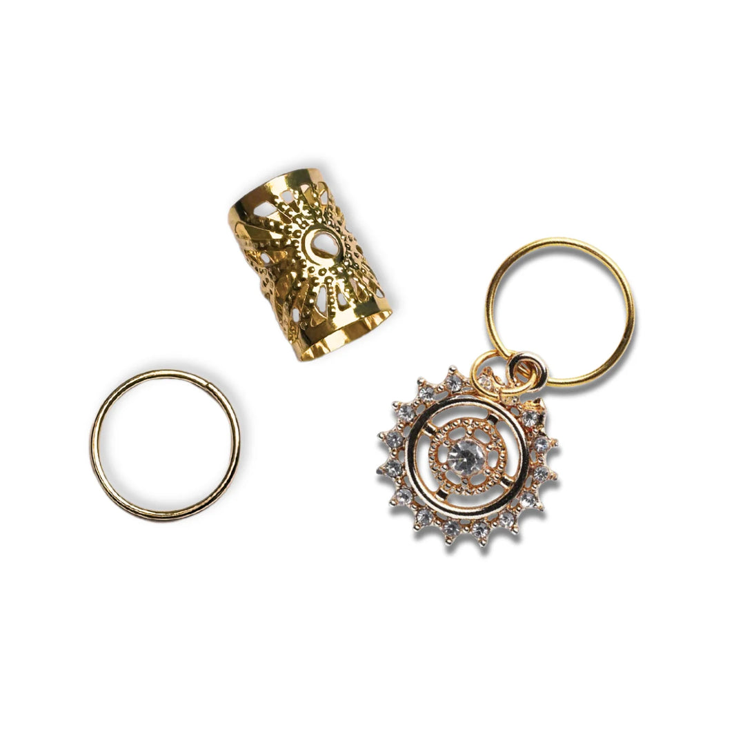 Braid Charm Set - Circle Diamond