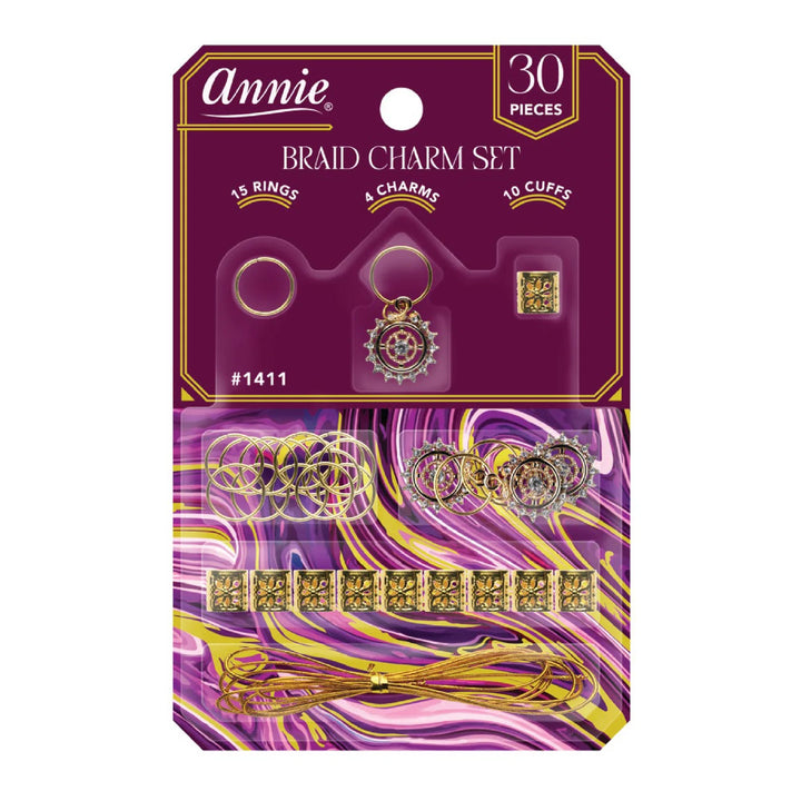 Braid Charm Set - Circle Diamond