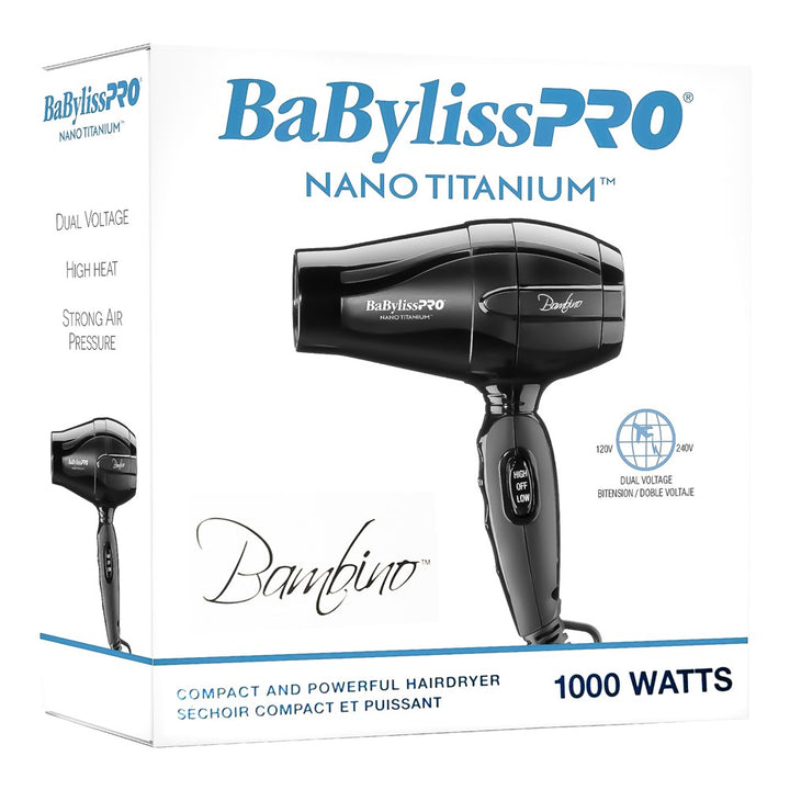 Bambino 5510 Nano Titanium Travel Dryer - Dual Voltage