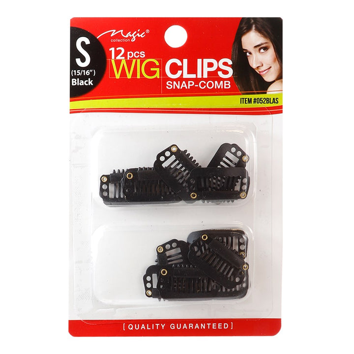 12pcs Wig Clips - Black