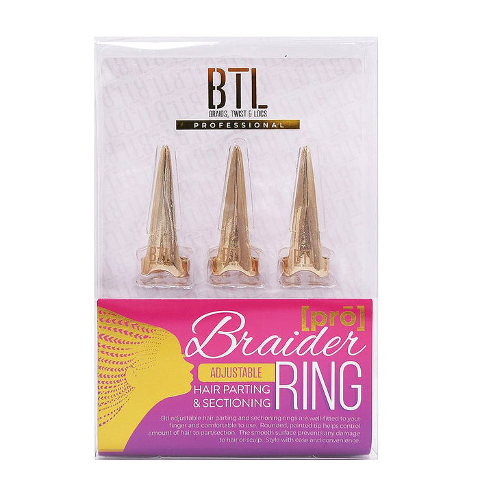 Gold Pro Braider Hair Parting &amp; Sectioning Ring