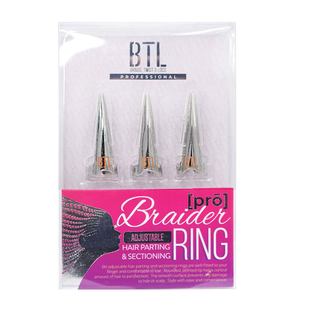 Silver Pro Braider Hair Parting &amp; Sectioning Ring