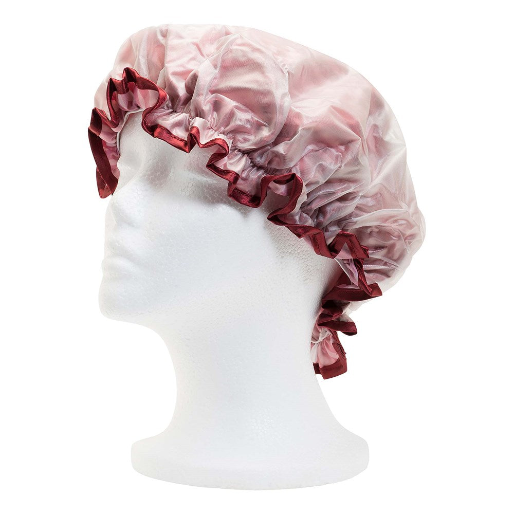 Double Sided Shower Cap Satin Lined