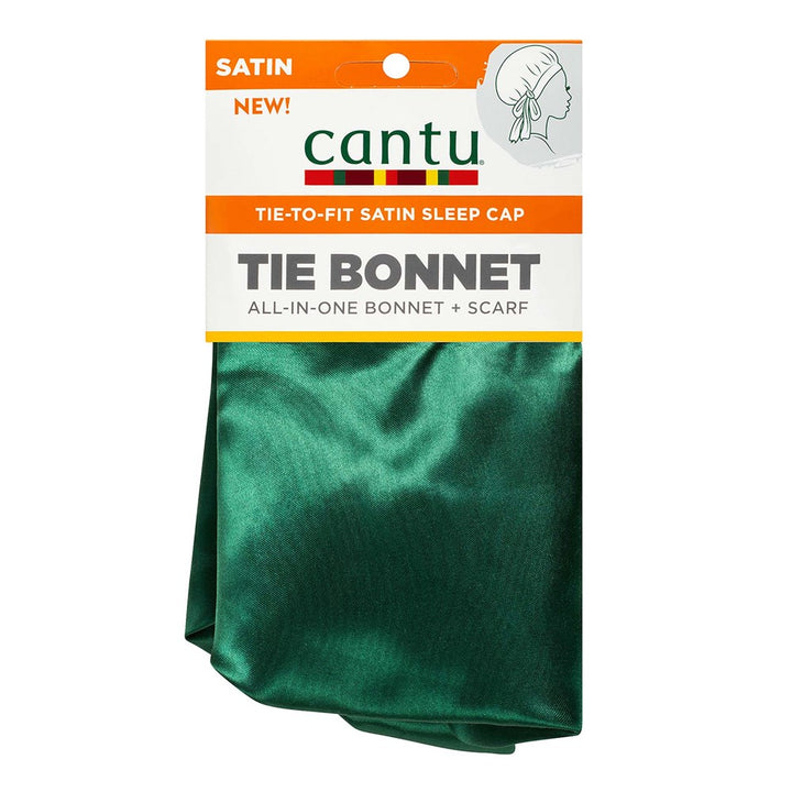 Bonnet de nuit en satin à nouer