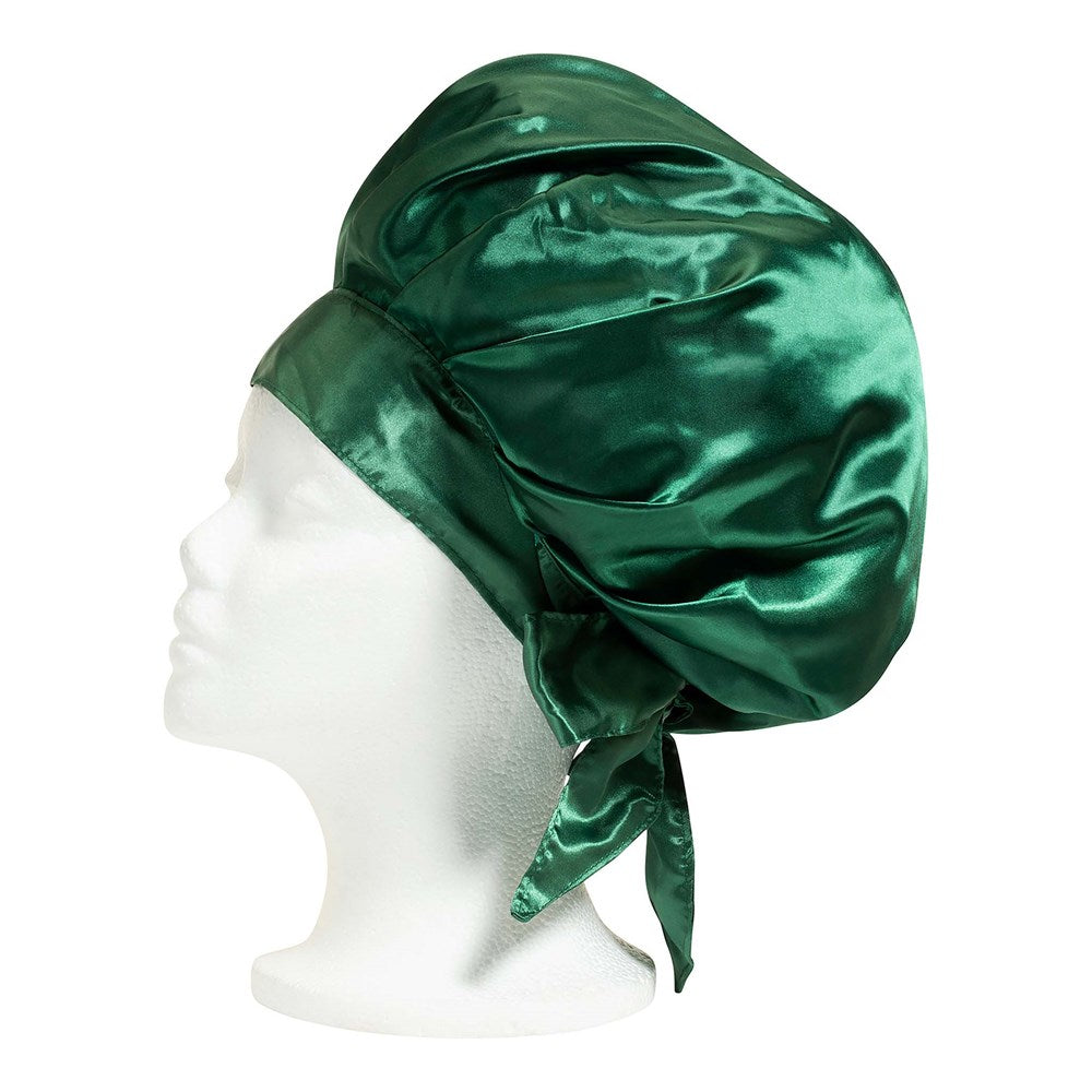 Bonnet de nuit en satin à nouer