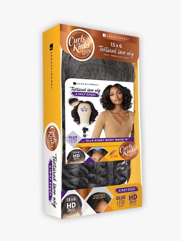 Kinky Edge 3x6 Lace Wig - Kinky Body Wave 14"