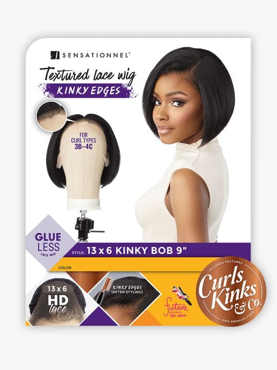 Kinky Edge 3x6 Lace Wig - Kinky Bob 9"