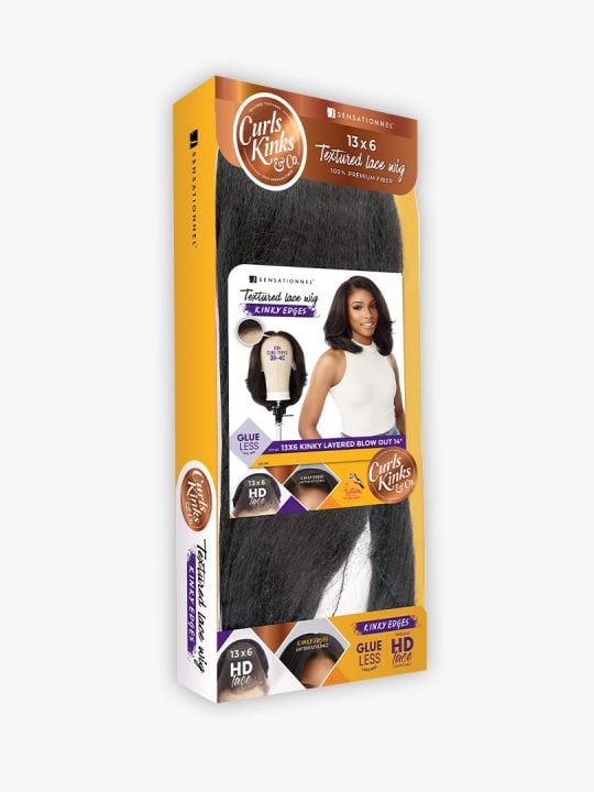 Kinky Edge 13x6 Lace Wig - Kinky Layered Blow Out 14"