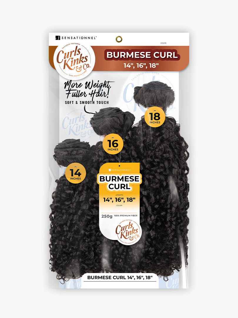 Multi Burmese Curl 14" 16" 18"