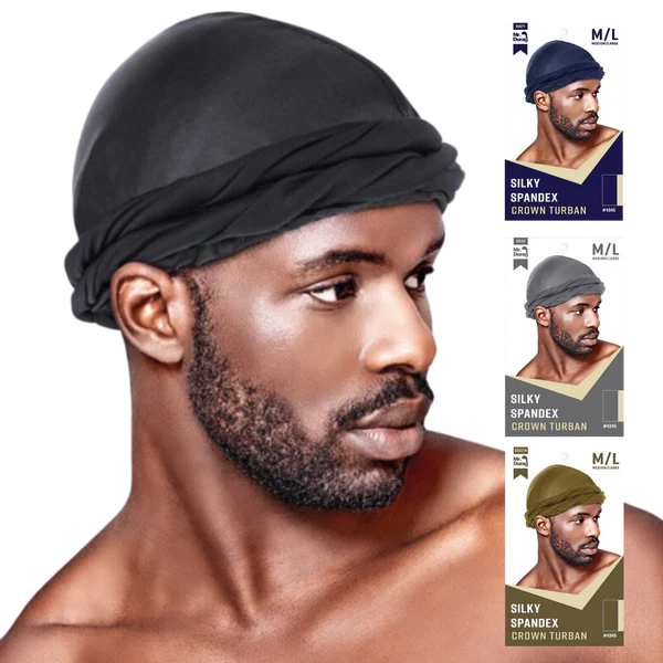 Mr. Durag Silky Spandex Crown Turban (L/XL)