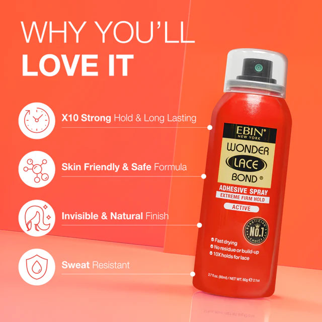 Wonder Lace Bond Wig Adhesive Spray - Extreme Firm Hold
