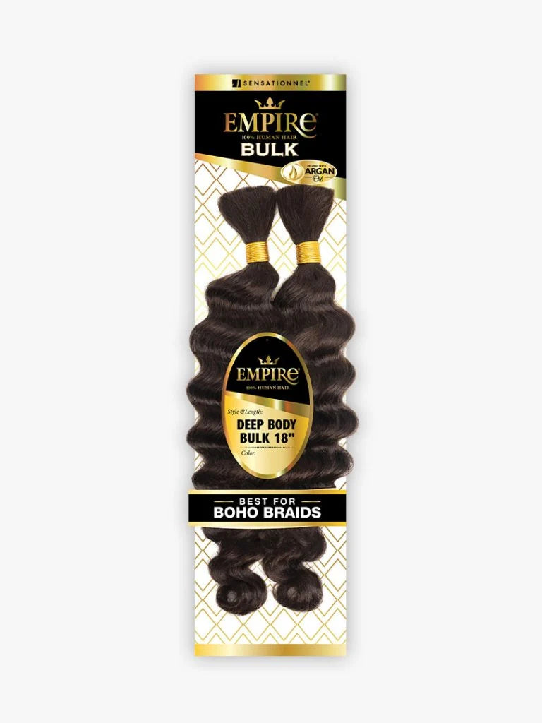 Human Hair - Deep Body Bulk 18"