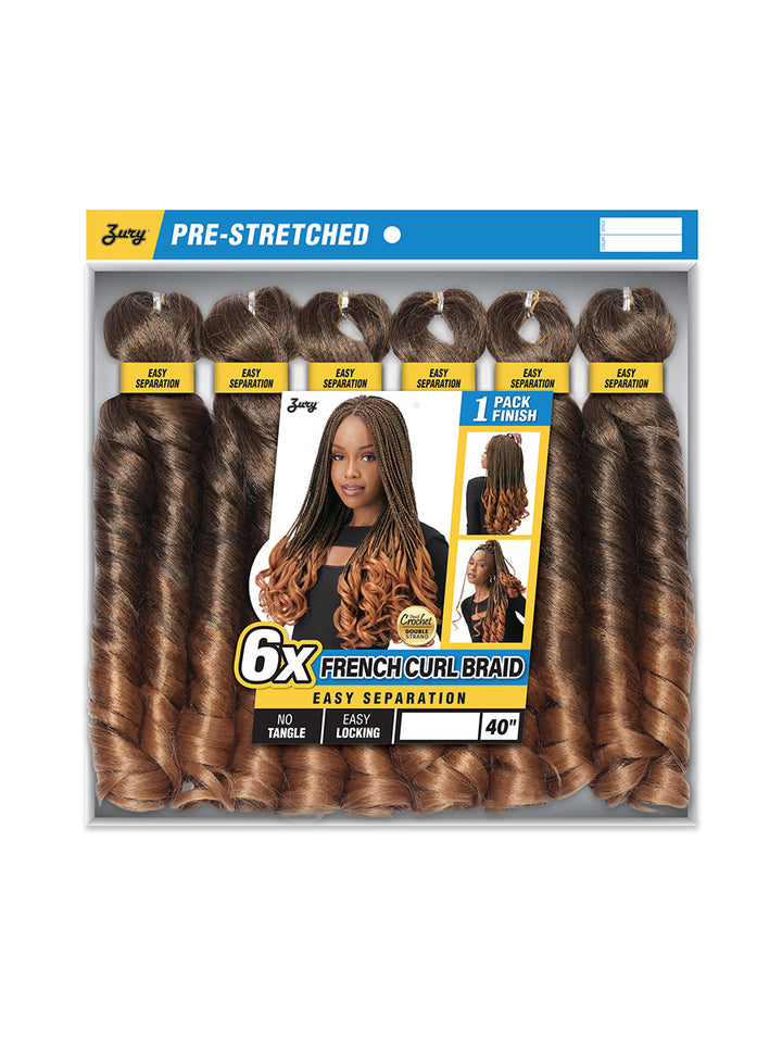 6x French Curl Braid 40"