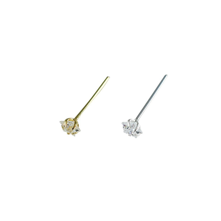 .925 Silver Nose Stud with Cubic Zirconia 19009-9AST