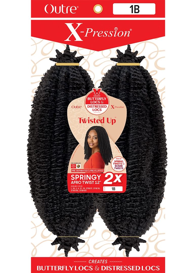 Twisted Up - 2x Springy Afro Twist 12"
