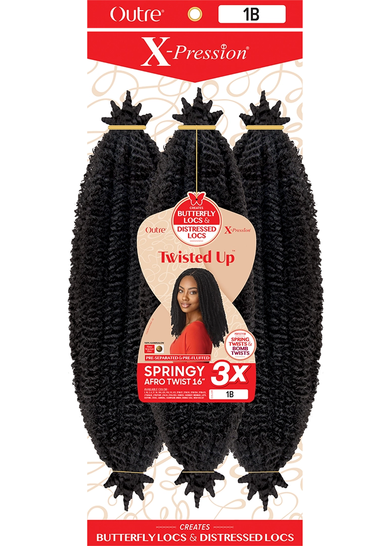 Twisted Up - 3x Springy Afro Twist 16"