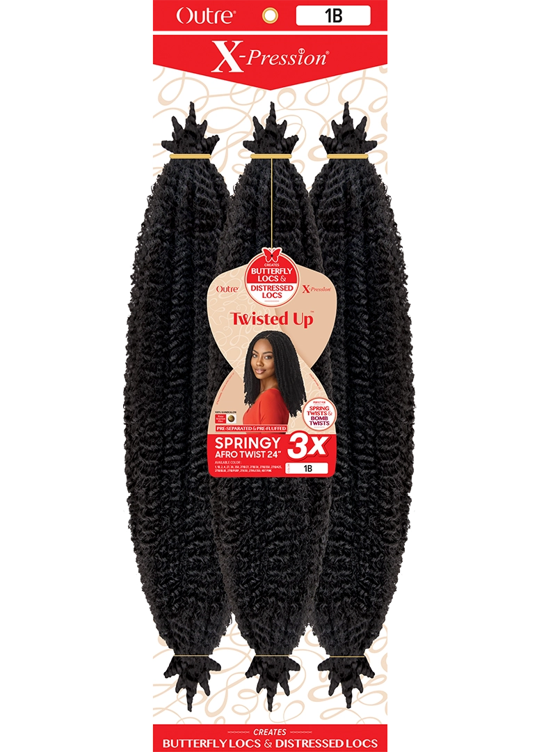 Twisted Up - 3x Springy Afro Twist 24″
