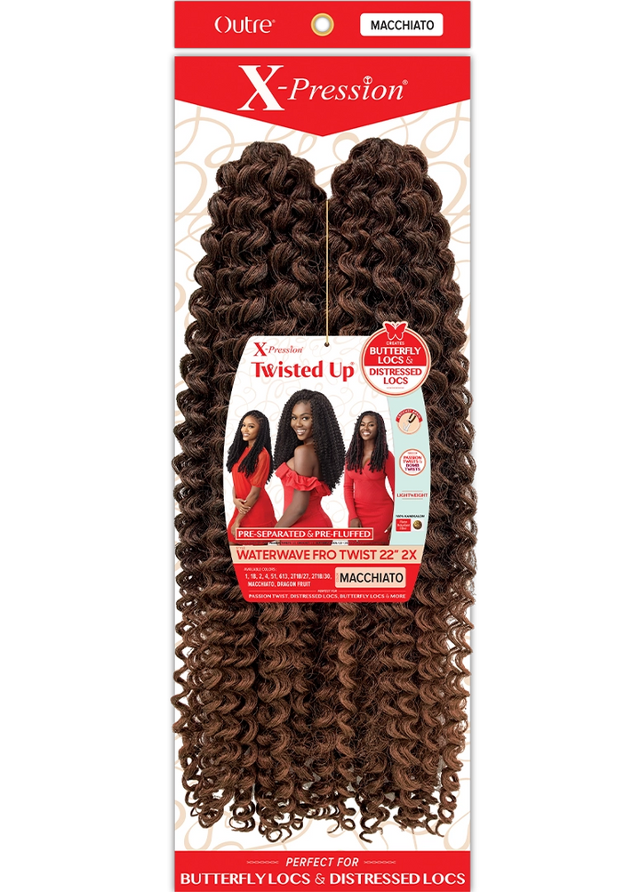 2x Waterwave Fro Twist 22"
