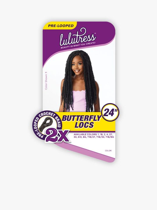 2x Butterfly Locs 24'