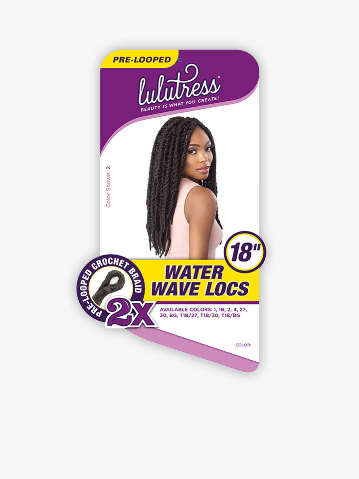 LULUTRESS 2x Tresse Water Wave Locs 18"