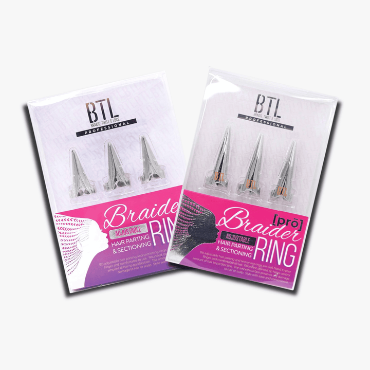 Silver Pro Braider Hair Parting &amp; Sectioning Ring