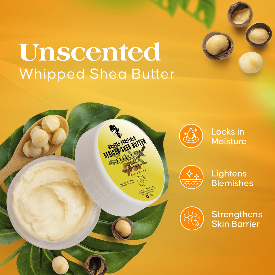Whipped African Shea Butter - Unscented 6oz