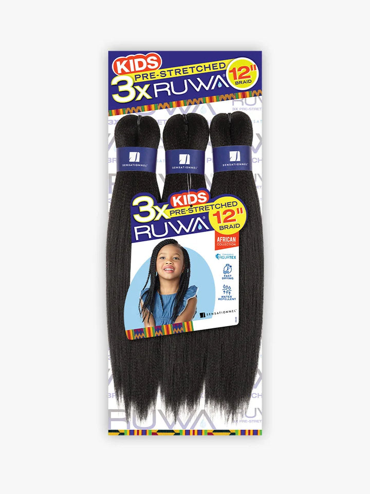 KIDS 3x Pre-Stretched Braid 12"